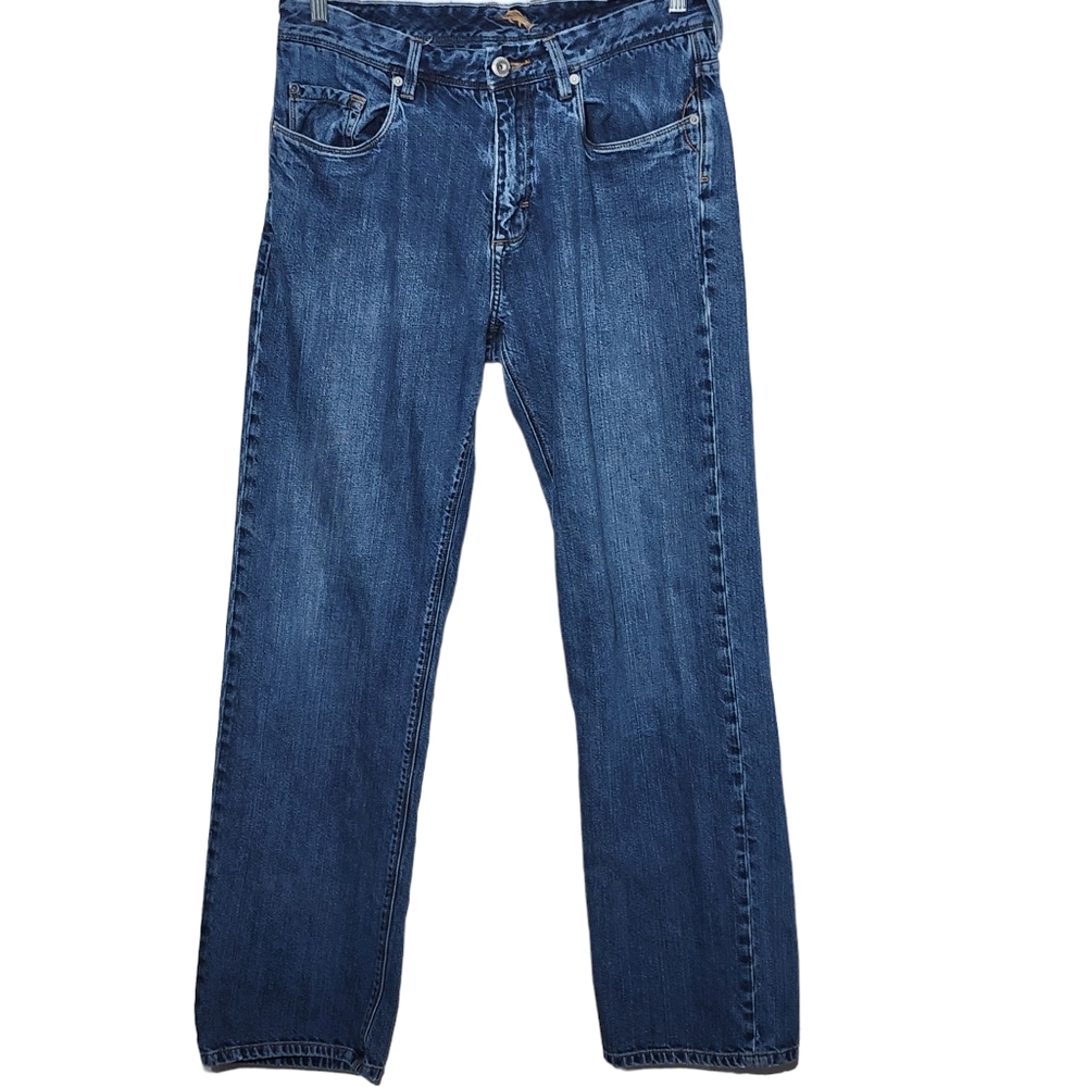 Tommy Bahama Men's Standard Fit Cotton Jeans, Size 34×32.
